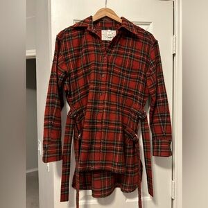 Plaid Tie Tunic